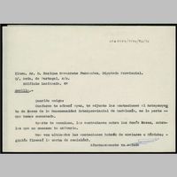 [Carta enviada a Enrique Navarrete Fernández, diputado de la Dip. Provincial de Sevilla.]